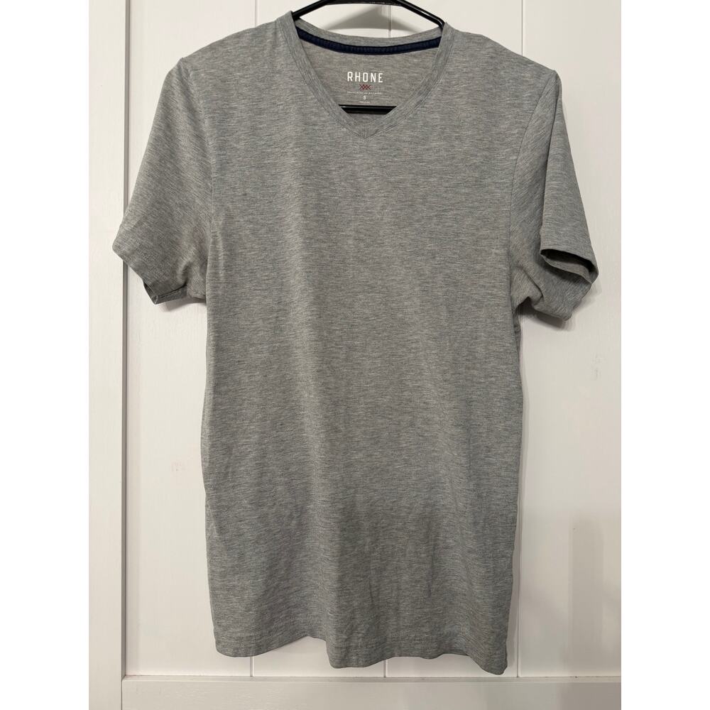 Rhône T Shirt Men's Large Gray Space Short Sleeve Performance Athletic Sz small